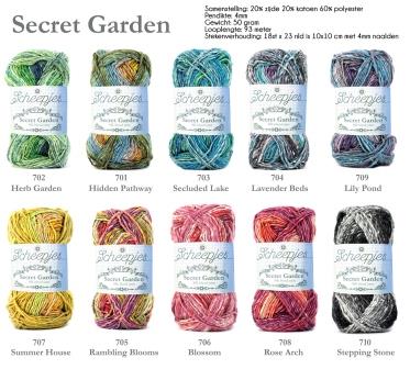 Secret Garden kleurkaart